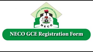 NECO GCE Registration Form