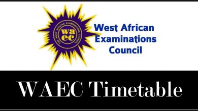 WAEC timetable