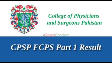 CPSP FCPS Part 1 Result