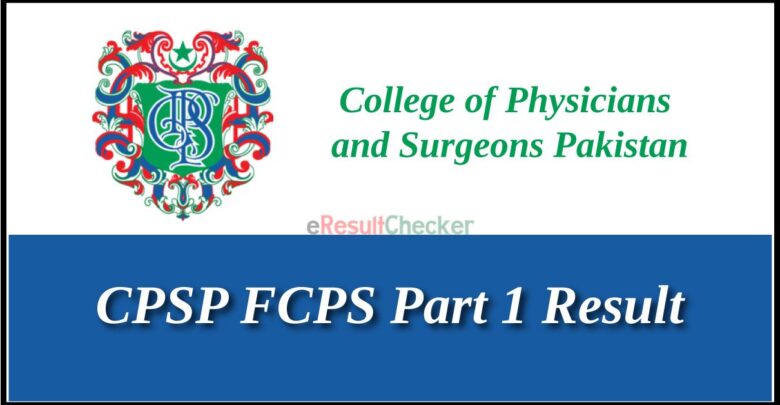 CPSP FCPS Part 1 Result