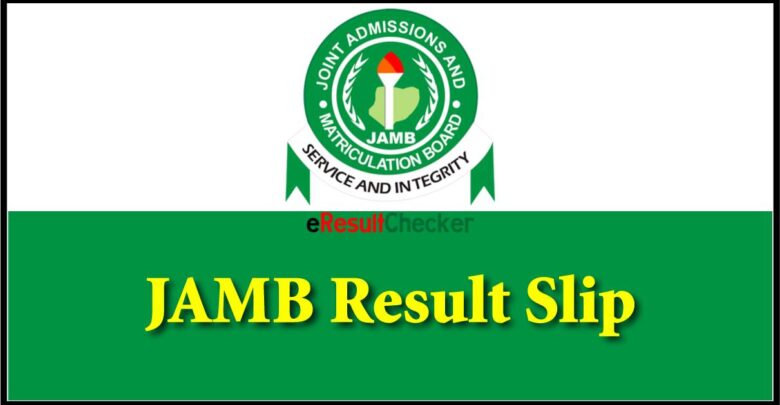 Print JAMB Original Slip