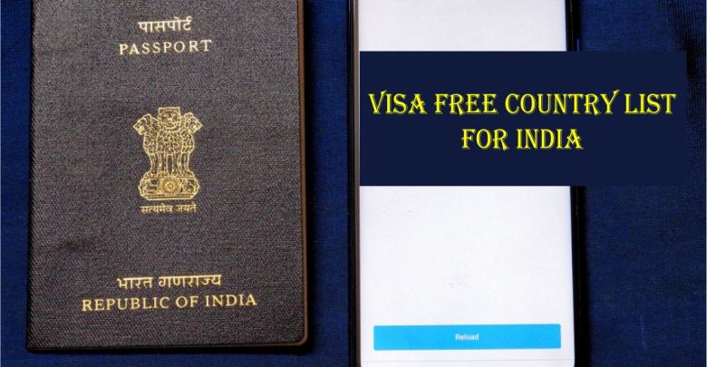 India Free Visa Country List